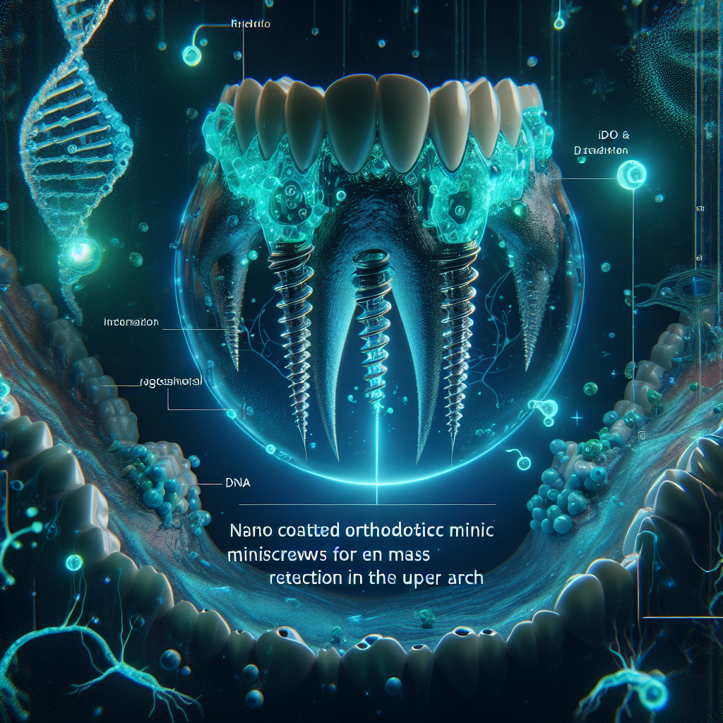 Nano Coated Orthodontic Miniscrews for en Mass Retraction of the Upper Arch