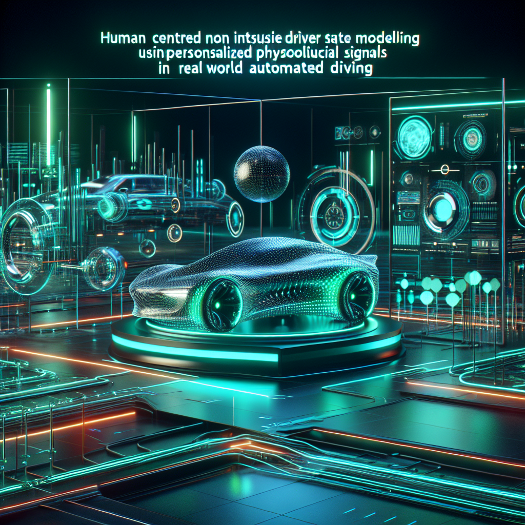 Human Centered Non Intrusive Driver State Modeling Using Personalized Physiological Signals in Real World Automated Driving