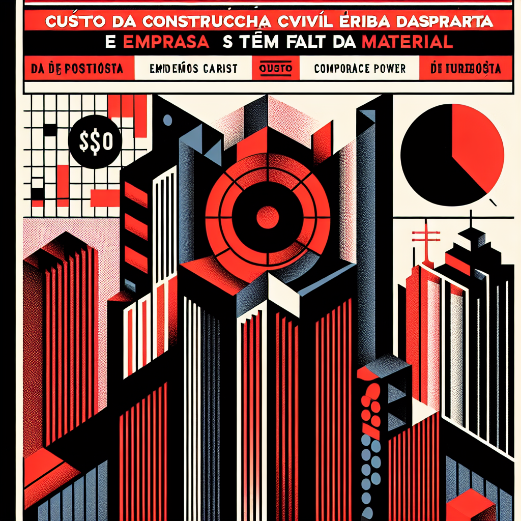 Custo da construção civil dispara e empresas têm falta de material