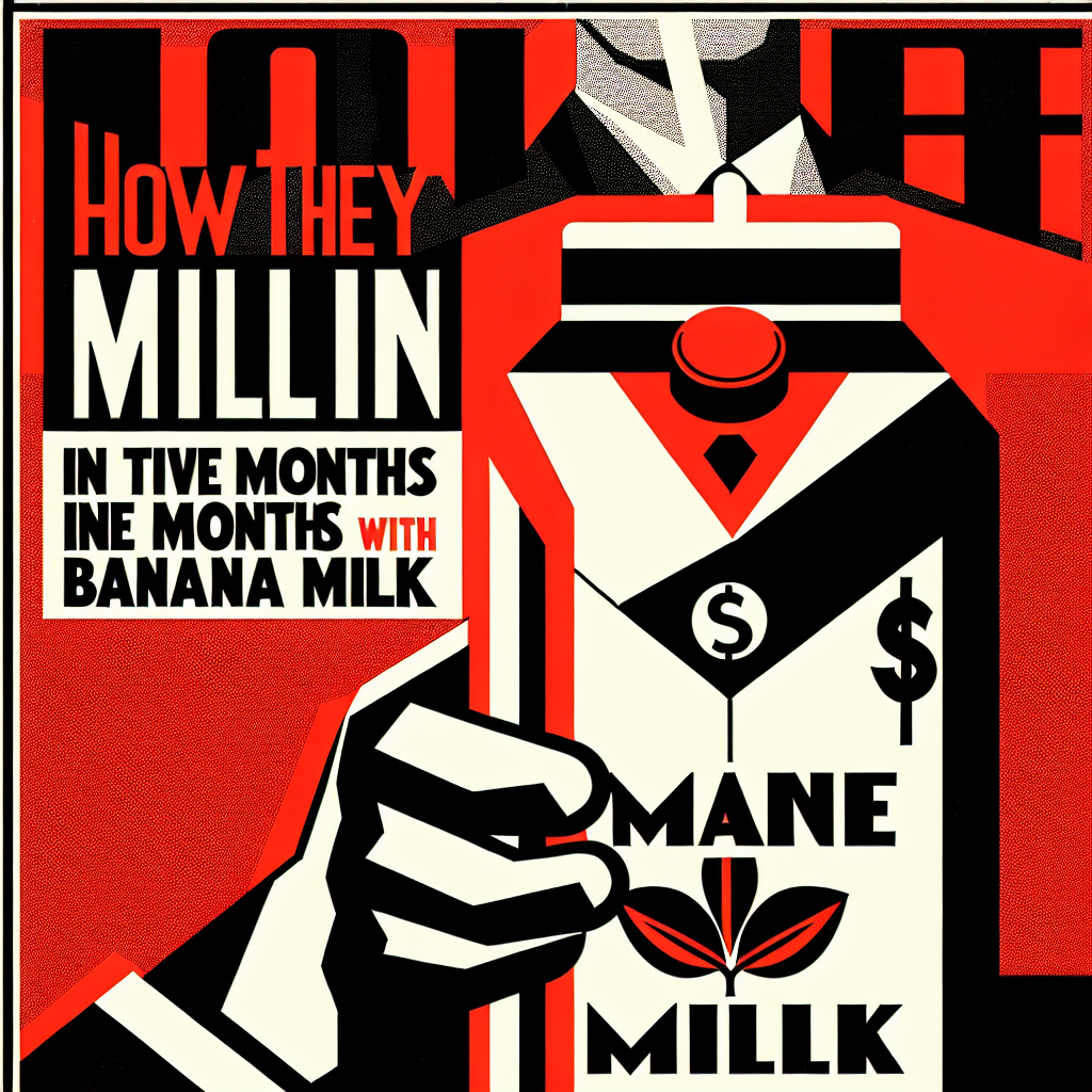 Como eles faturaram R$ 1 milhão em nove meses com leite de banana