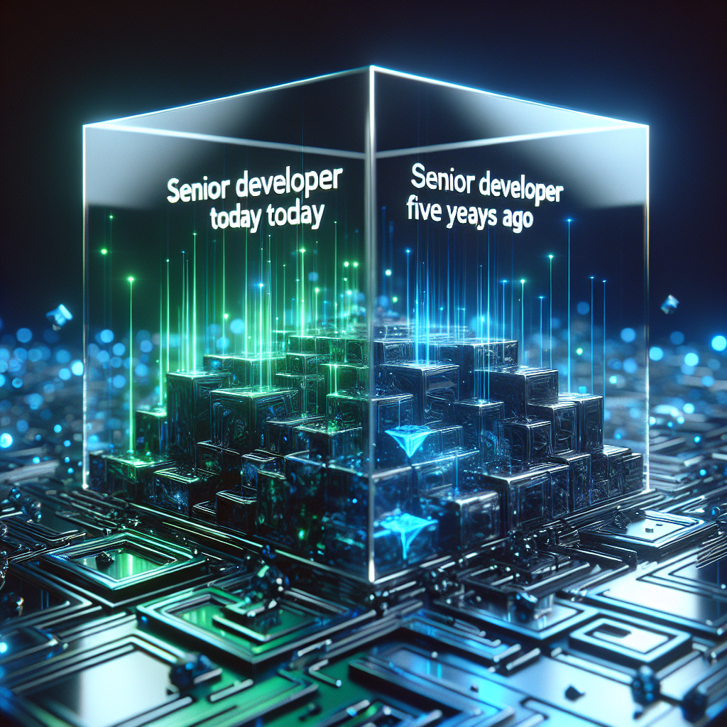 Dev Senior Hoje vs Dev Senior 5 anos atrás