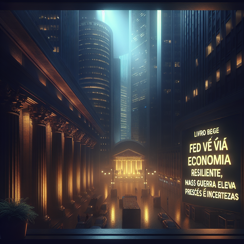 Livro Bege: Fed vê economia resiliente, mas guerra eleva preços e incertezas