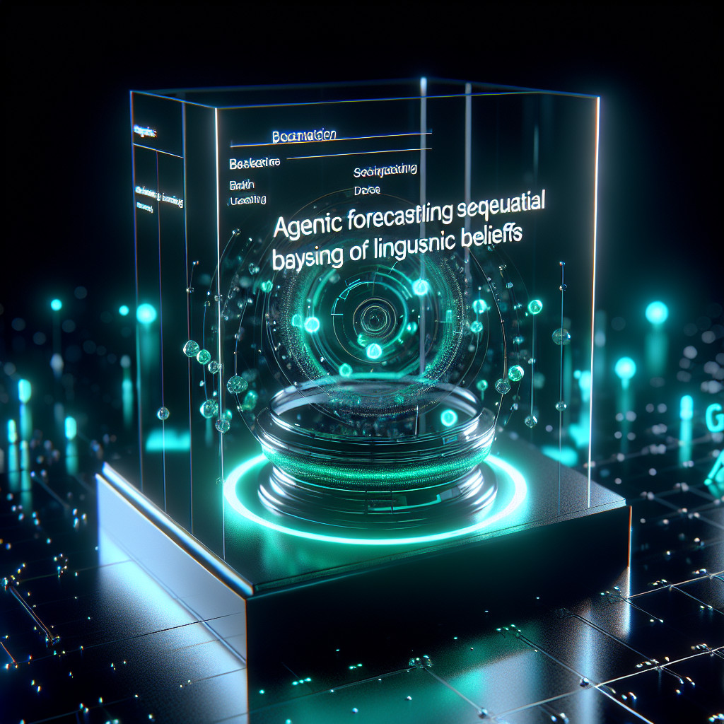 Agentic Forecasting using Sequential Bayesian Updating of Linguistic Beliefs