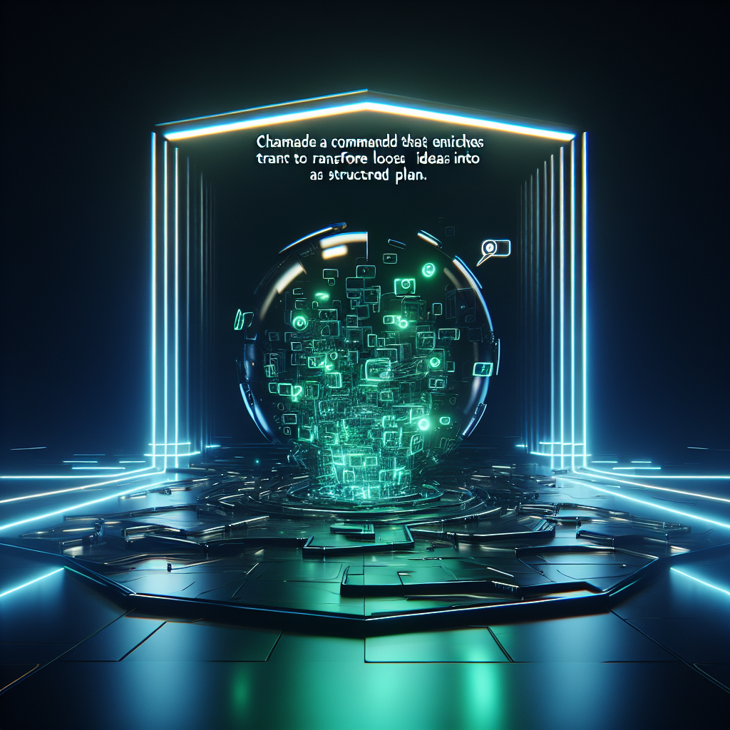 O comando que faz o ChatGPT transformar ideias soltas em um plano estruturado