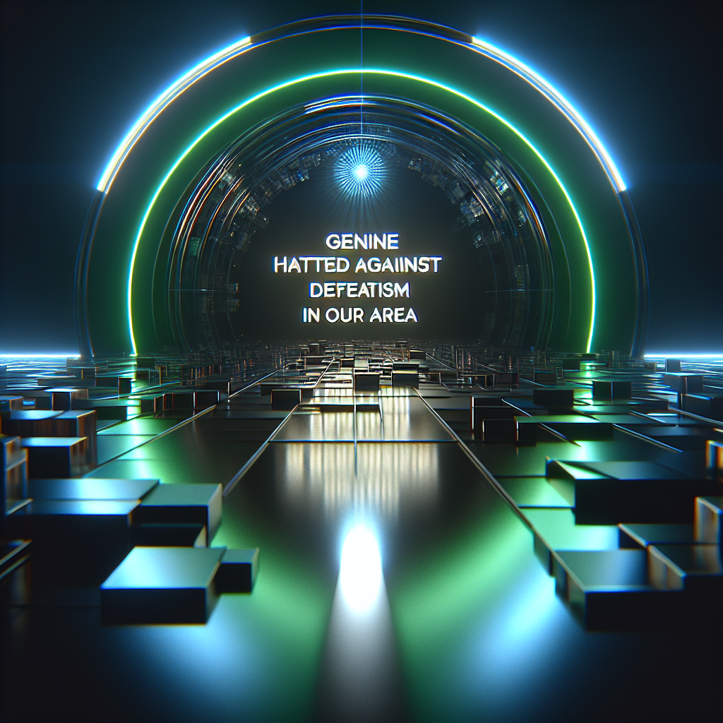 Ódio genuíno contra o derrotismo na nossa área.