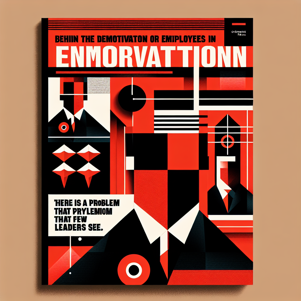 Por trás da desmotivação de funcionários nas empresas, está um problema que poucos líderes enxergam
