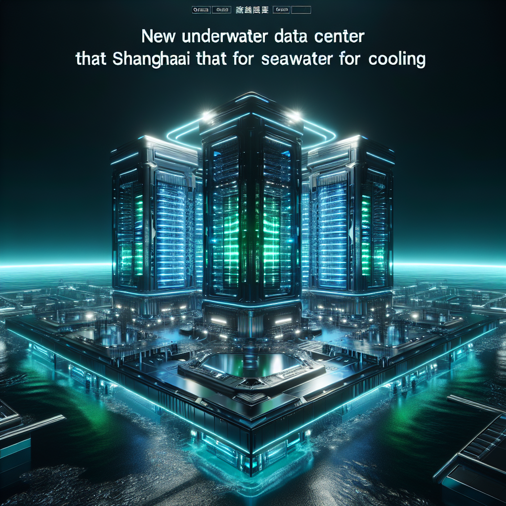 Novo data center submarino em Xangai usa água do mar para resfriamento