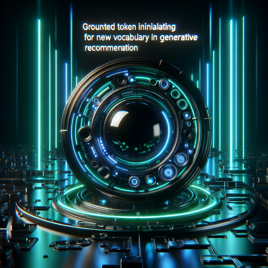 Grounded Token Initialization for New Vocabulary in LMs for Generative Recommendation