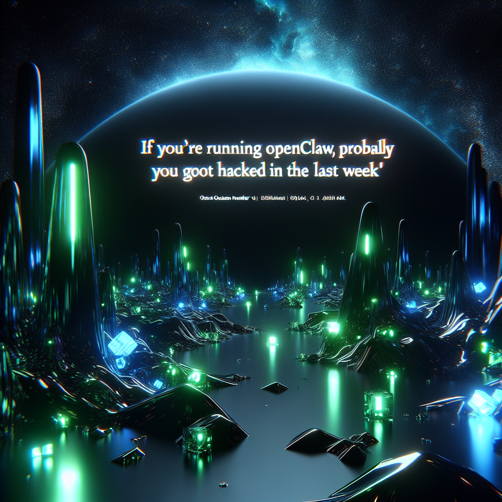 If you're running OpenClaw, you probably got hacked in the last week