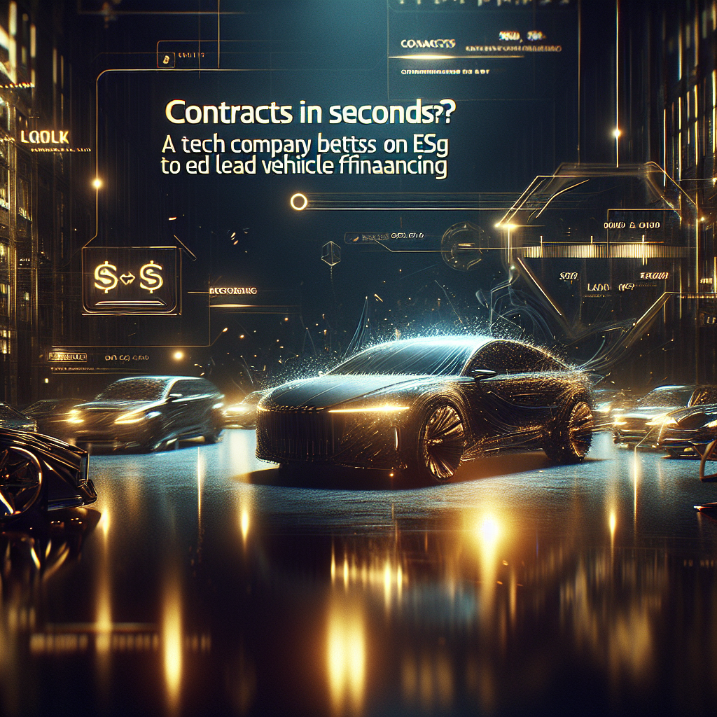 Contratos em segundos? Empresa tech apostou no ESG para liderar o financiamento de veículos
