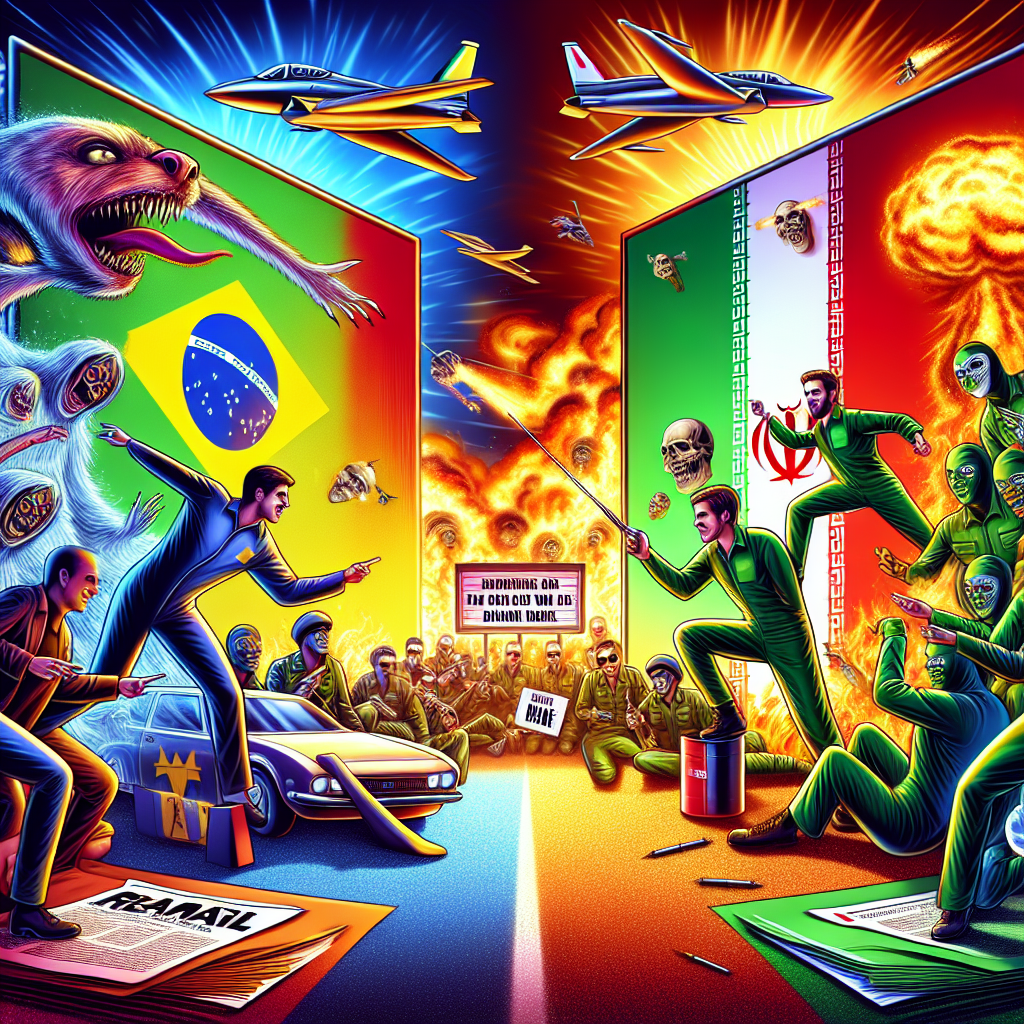 O Brasil está sendo ameaçado pela guerra (de memes). O Irã tá pra roubar nossa fama. Abaixo a peça: US Chair Force. Na real, se fizessem um filme seria melhor que o novo Top Gun.