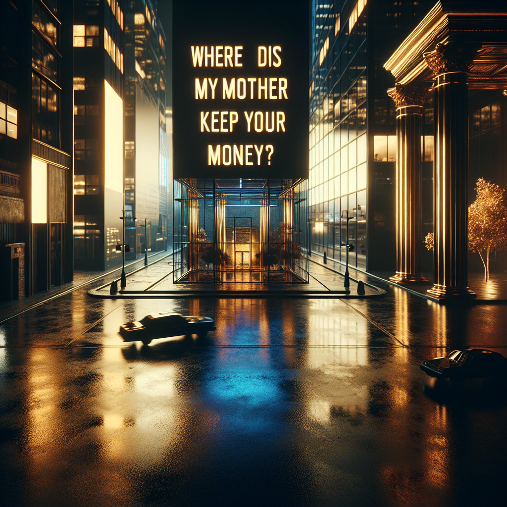 Onde a minha mãe enfia o dinheiro dela?