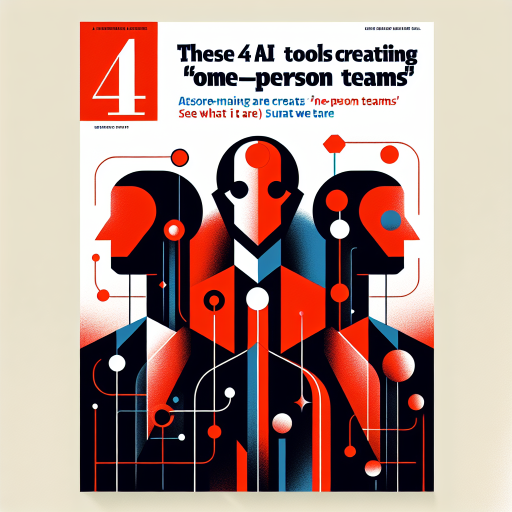 ⁠Essas 4 ferramentas de IA que estão criando “times de uma pessoa só”; veja quais são