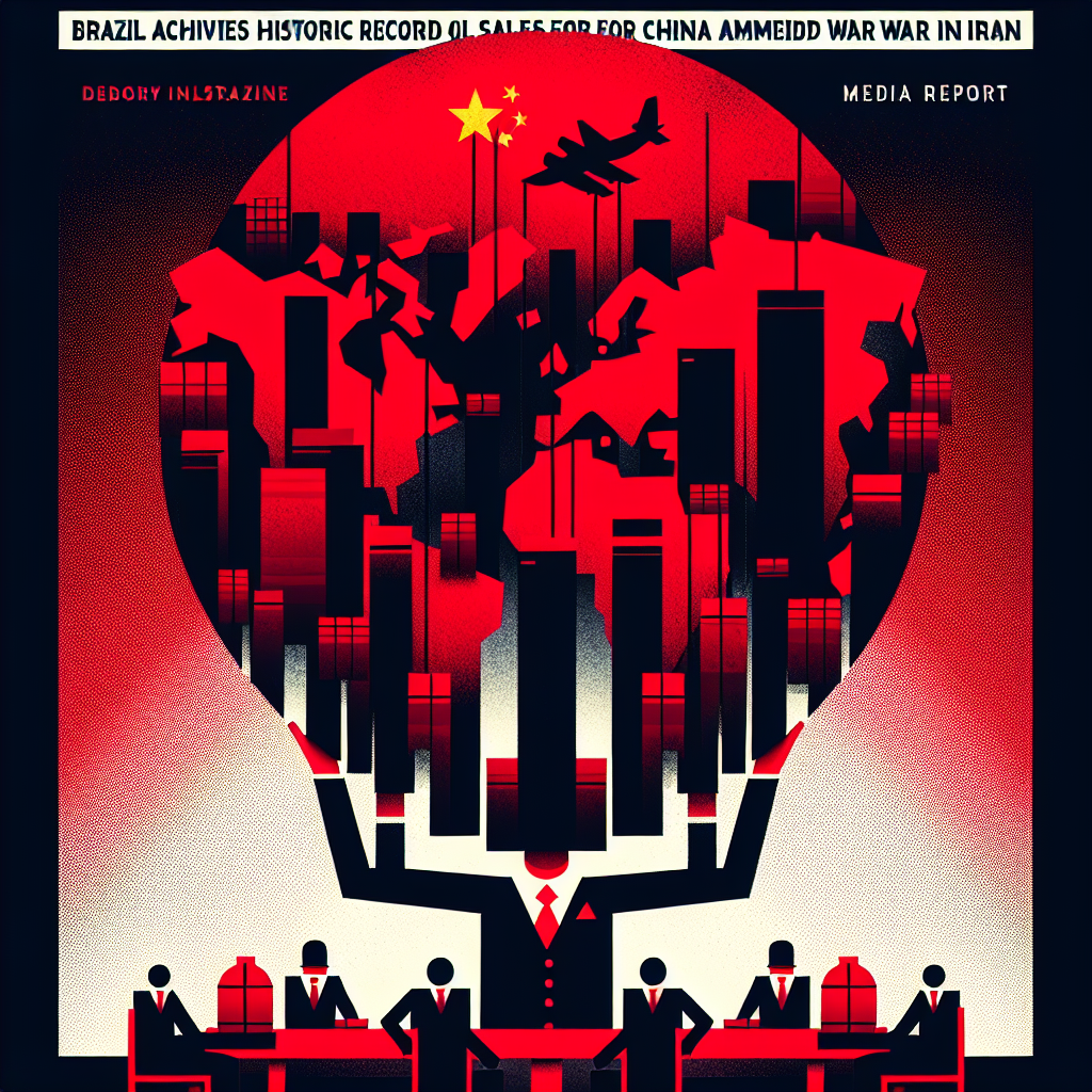 Brasil bate recorde histórico em vendas de petróleo à China em meio à guerra no Irã, diz mídia