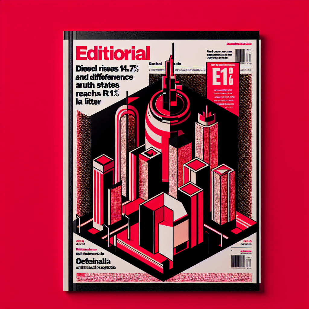 Diesel sobe 14,7% e diferença entre estados chega a R$ 1,11 por litro